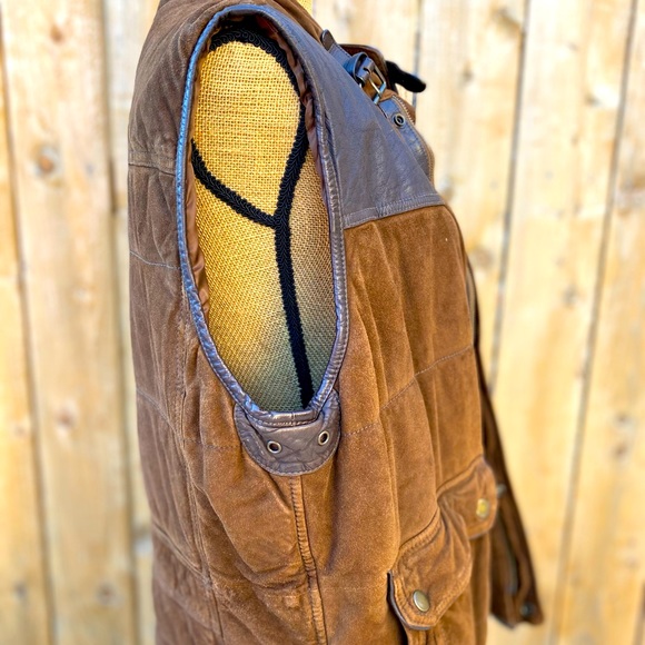 Suede and Leather Vest - Picture 4 of 10